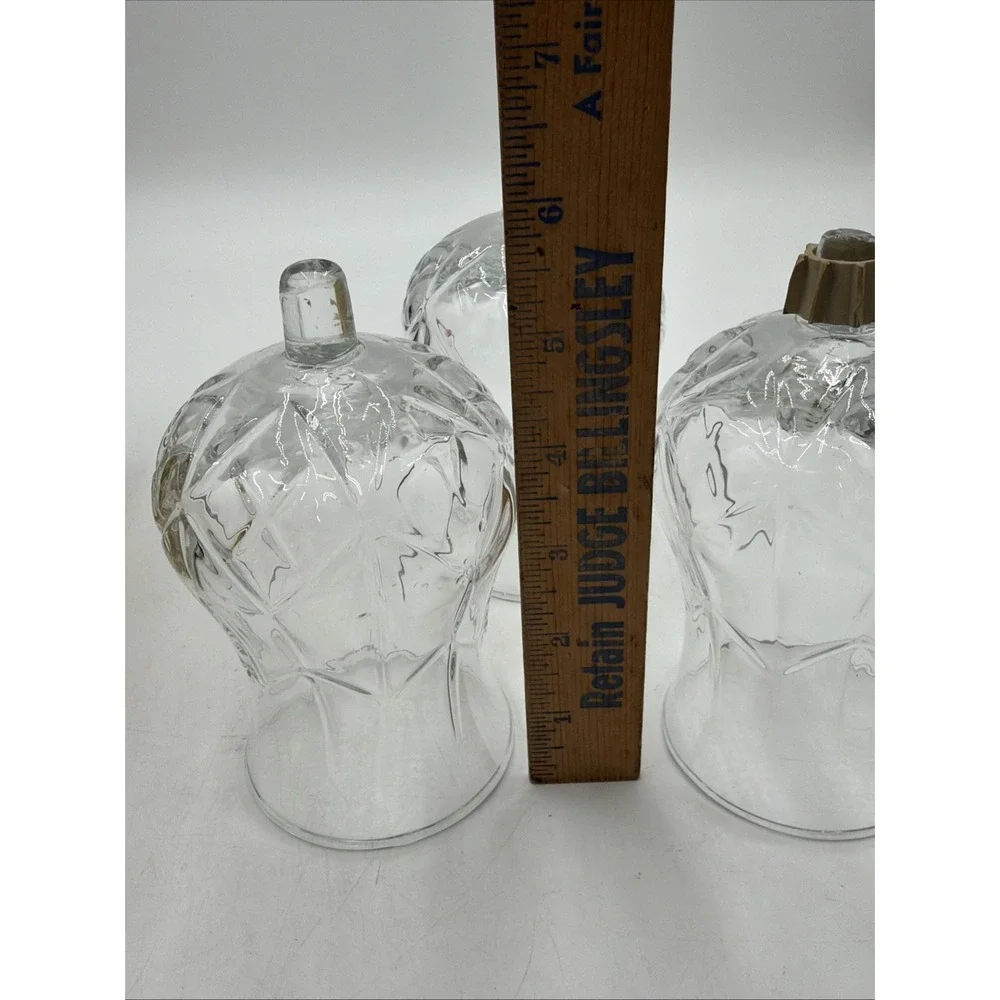 LOT OF 3 HOMCO 11090 Hurricane XLarge PEG Votive Cup Candle Holders 1 W/Grommett